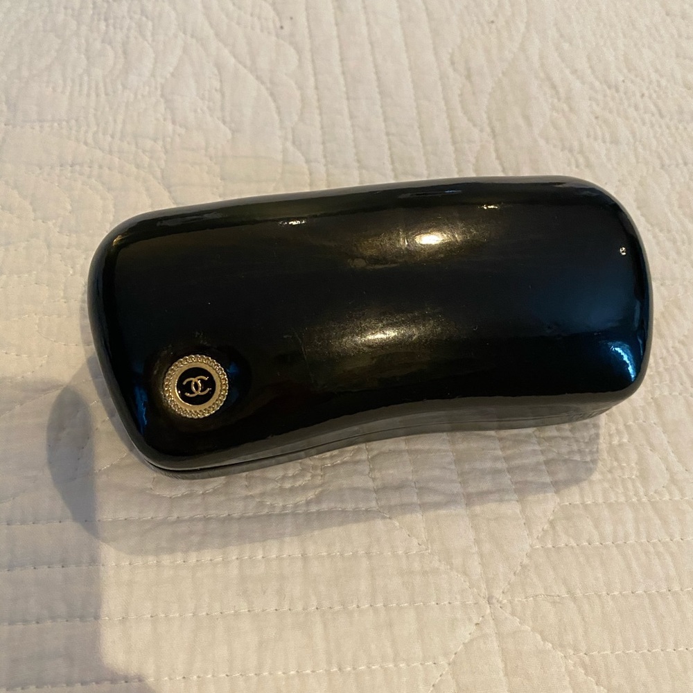 Authentic Chanel Tortiose Shell Button Sunglasses - image 3